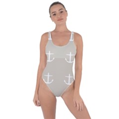 Lt Grey Anchors Bring Sexy Back Swimsuit by snowwhitegirl