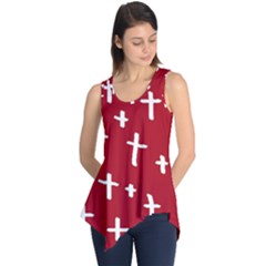Red White Cross Sleeveless Tunic by snowwhitegirl