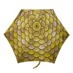 Yellow  Mermaid Scale Mini Folding Umbrellas by snowwhitegirl
