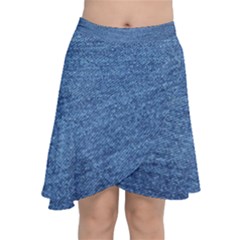 Blue Denim Chiffon Wrap by snowwhitegirl