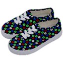 Eye Dots Green Blue Red Kids  Classic Low Top Sneakers View2