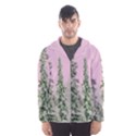 Winter Trees Pink Hooded Windbreaker (Men) View1