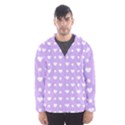 Hearts Dots Purple Hooded Windbreaker (Men) View1