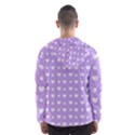 Hearts Dots Purple Hooded Windbreaker (Men) View2