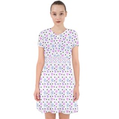 Hearts And Star Dot White Adorable In Chiffon Dress by snowwhitegirl