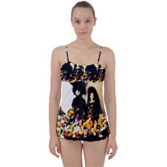 Old Halloween Photo Babydoll Tankini Set by snowwhitegirl