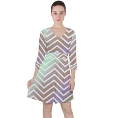 Ombre Zigzag 03 Ruffle Dress by snowwhitegirl
