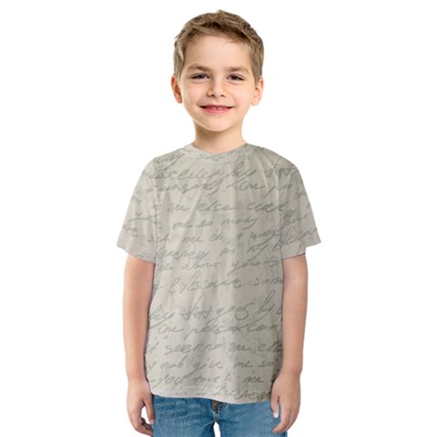 Handwritten Letter 2 Kids  Sport Mesh Tee by vintage2030