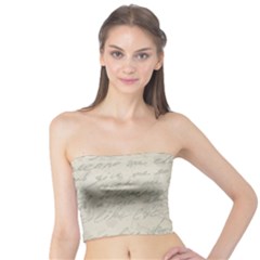 Handwritten Letter 2 Tube Top by vintage2030
