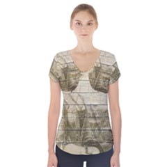 Lady 2523423 1920 Short Sleeve Front Detail Top by vintage2030