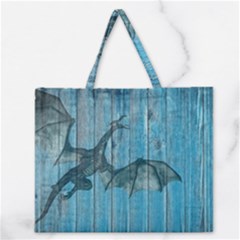 Dragon 2523420 1920 Zipper Large Tote Bag by vintage2030