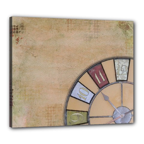 Circle Canvas 24  X 20  (stretched) by vintage2030
