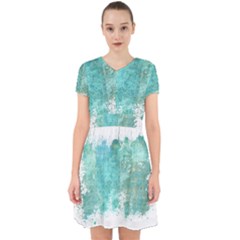Splash Teal Adorable In Chiffon Dress by vintage2030
