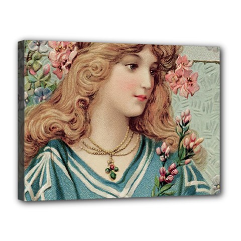 Lady Canvas 16  X 12  (stretched) by vintage2030