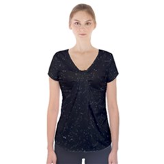 Sky Short Sleeve Front Detail Top by vintage2030