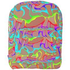 Colorful Wavy Shapes                                          Full Print Backpack by LalyLauraFLM