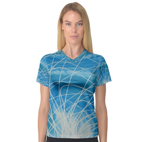 Neutron V-neck Sport Mesh Tee by WILLBIRDWELL
