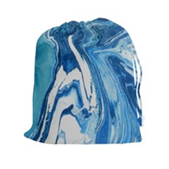 Tsunami Drawstring Pouch (xxl) by WILLBIRDWELL