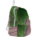 Leaf Banana Leaf Greenish Lines Foldable Lightweight Backpack View3