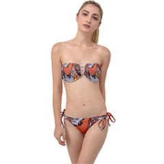 Special Fractal 24 Terra Twist Bandeau Bikini Set by ImpressiveMoments