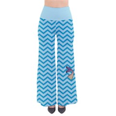 Chevron Mermaid Pattern So Vintage Palazzo Pants by emilyzragz