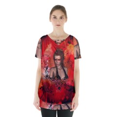The Fairy Of Music Skirt Hem Sports Top by FantasyWorld7