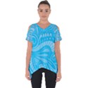 Pop Sky Cut Out Side Drop Tee View1