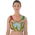 TheConnect Velvet Crop Top View1