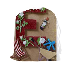 E Is For Everything Drawstring Pouch (xxl) by DeneWestUK