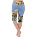 Cat And Butterflies Lightweight Velour Cropped Yoga Leggings View4