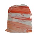 ORANGE SWIRL Drawstring Pouch (XXL) View1