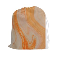 Orange Drawstring Pouch (xxl) by WILLBIRDWELL