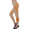 ORANGE Lightweight Velour Capri Leggings  View3