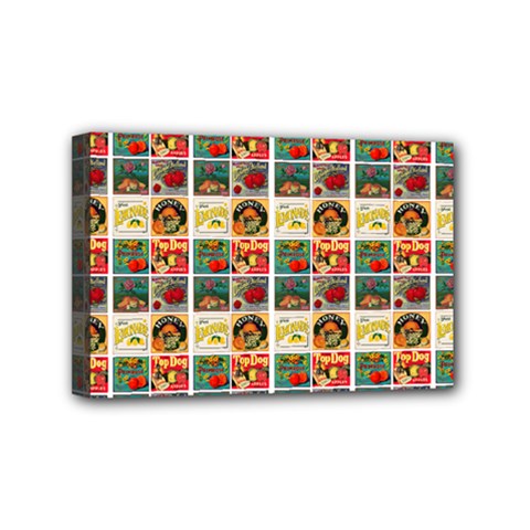 Victorian Fruit Labels Mini Canvas 6  X 4  (stretched) by snowwhitegirl
