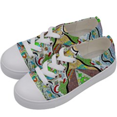 Cosmic Pyramid Kids  Low Top Canvas Sneakers by chellerayartisans