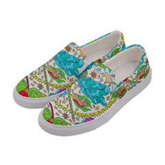 Cosmic Dragonflies Women s Canvas Slip Ons by chellerayartisans