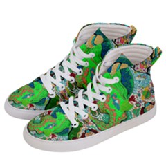 Volcanic Seahorse Women s Hi-top Skate Sneakers by chellerayartisans