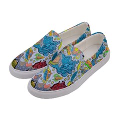 Angel Mermaids Women s Canvas Slip Ons by chellerayartisans