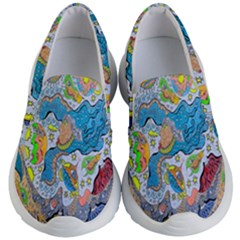 Angel Mermaids Kid s Lightweight Slip Ons by chellerayartisans
