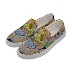 Supersonic Sun Women s Canvas Slip Ons by chellerayartisans