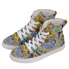Supersonic Sun Women s Hi-top Skate Sneakers by chellerayartisans