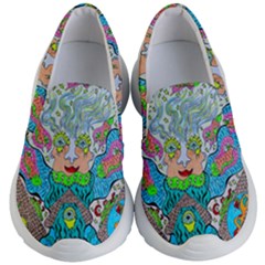 Angel Pyramid Blaster Kid s Lightweight Slip Ons by chellerayartisans