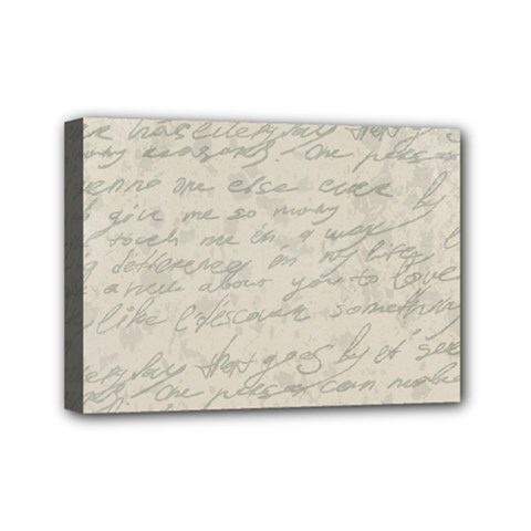 Handwritten Letter 2 Mini Canvas 7  X 5  (stretched) by vintage2030