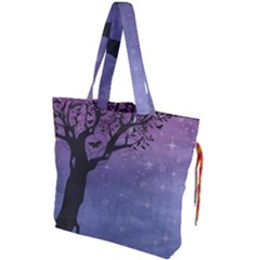 Silhouette 1131861 1920 Drawstring Tote Bag by vintage2030