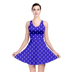 Little  Dots Royal Blue Reversible Skater Dress by snowwhitegirl