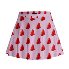 Kawai Hearts Mini Flare Skirt by snowwhitegirl