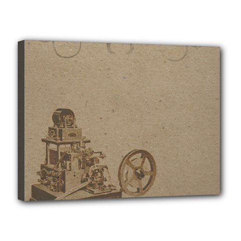 Camera Old Canvas 16  X 12  (stretched) by vintage2030