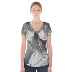 Vintage 1501540 1920 Short Sleeve Front Detail Top by vintage2030
