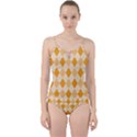 Argyle Pattern Seamless Design Cut Out Top Tankini Set View1