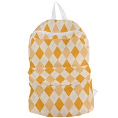 Argyle Pattern Seamless Design Foldable Lightweight Backpack by Sapixe